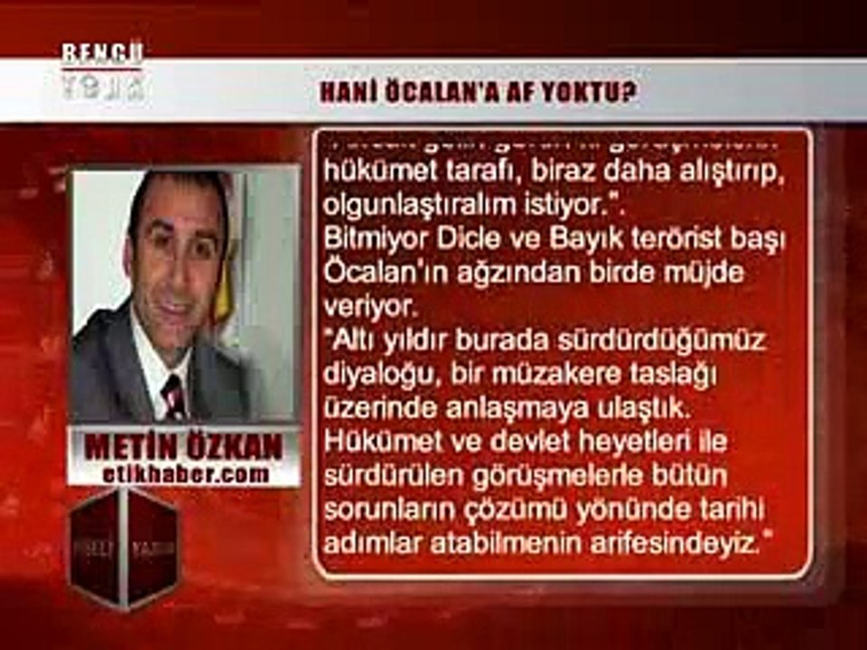 KÖŞELİ YAZILAR - METİN ÖZKAN 22.12.2014