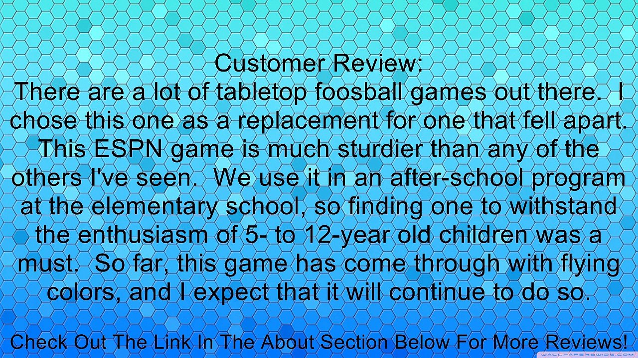 ESPN Foosball Tabletop Review