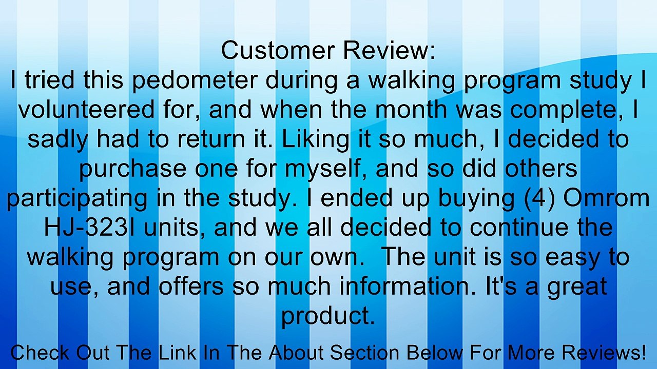 Omron Tri-Axis Pedometer with USB Plug Review