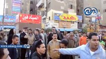 حي مدينة نصر يشن حملة لإزالة مخالفات الطرق والباعة الجائلين