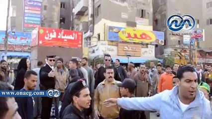 حي مدينة نصر يشن حملة لإزالة مخالفات الطرق والباعة الجائلين