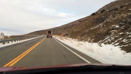 Chasing a Fed Ex truck down that was losing Christmas Pack
