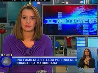 Una familia afectada por incendio durante la madrugada