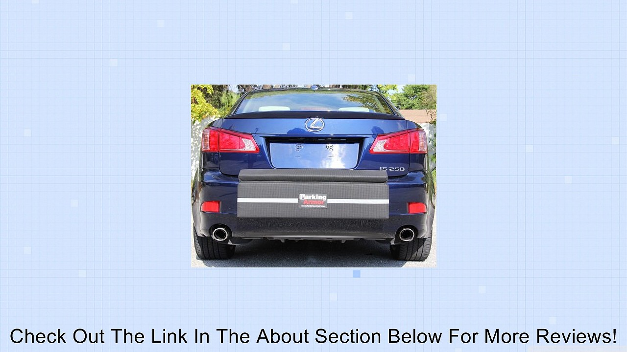 PARKING ARMOR 3.6 - (36" Wide x 12" Tall) Indoor/ Outdoor Ultimate Rear Bumper Protector, Steel Reinforced Straps, Widest Bumper Protection, Thickest Bumper Guard, STEEL REINFORCED STRAPS PREVENT THEFT ! Review