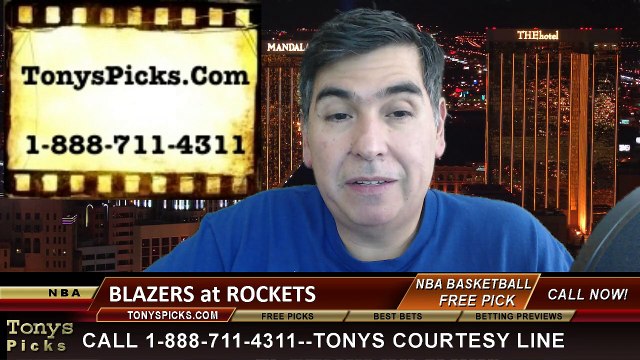 Houston Rockets vs. Portland Trailblazers Free Pick Prediction NBA Pro Basketball Odds Preview 12-22-2014