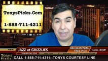 Memphis Grizzlies vs. Utah Jazz Free Pick Prediction NBA Pro Basketball Odds Preview 12-22-2014