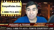 Houston Texans vs. Jacksonville Jaguars Free Pick Prediction NFL Pro Football Odds Preview 12-28-2014