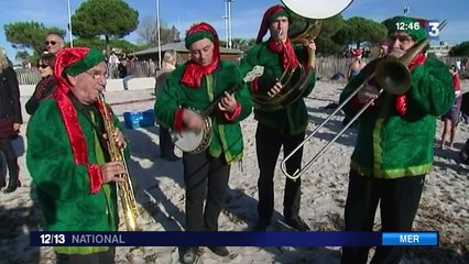 Des centaines de courageux au bain de Noël de La Seyne-sur-Mer