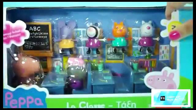 play doh Peppa pig school playset, peppa pig toys play doh unboxing playdoh