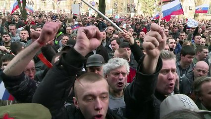 East Ukraine bombarded by devastating year of change