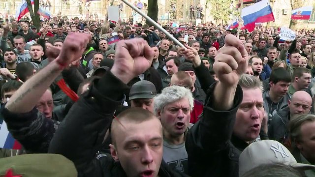 East Ukraine bombarded by devastating year of change