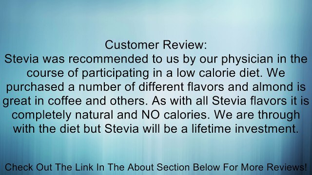 Kal Pure Stevia Liquid Extract Almond 1.8 fl oz Review