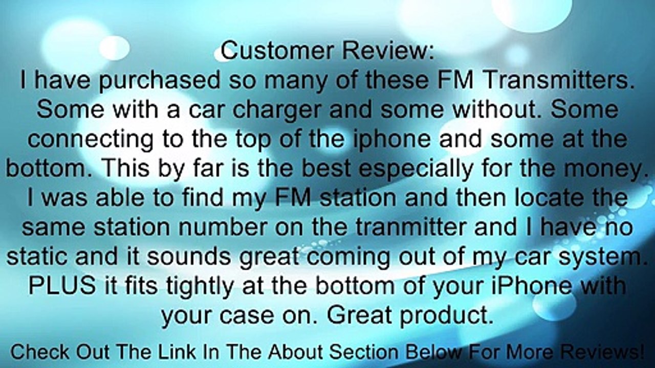 Excelvan FM Transmitter Car Charger Compatible with Apple iPhone 4 3GS 3G iPod TOUCH MP3 Review