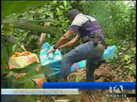 La Policía decomisó 382 kilos de droga en Esmeraldas