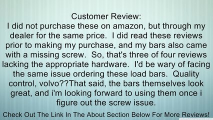 2007-2012 Volvo C30 OEM Load Bars Review