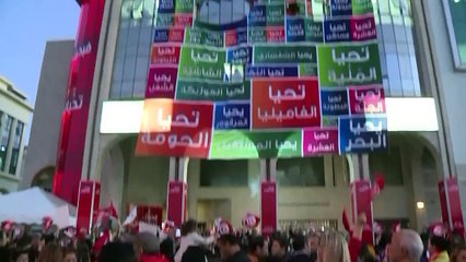 Partidários de Essebsi celebram vitória na Tunísia