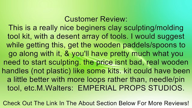 Leegoal (TM) Wooden Handle Stainless Steal Clay Pottery Sculpting Tool Mode Modeling Knit Review