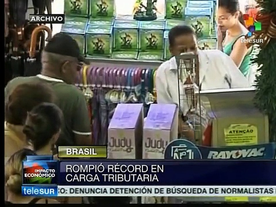 Carga tributaria de Brasil rompe récord