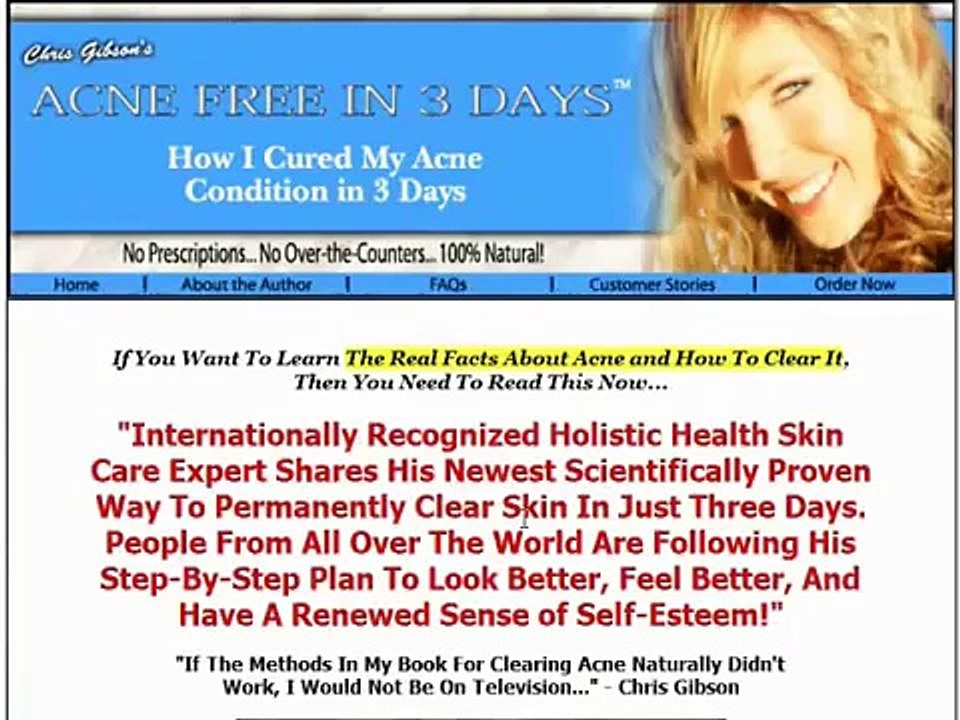Acne Free In 3 Days Review