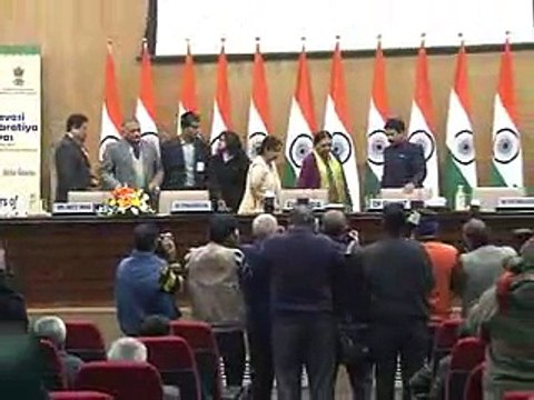 Anandiben Patel Gujarat CM updates on Pravasi Bharatiya Divas in Delhi