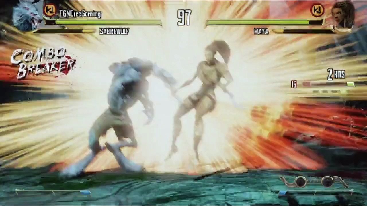 Sabewulf VS Maya In A Killer Instinct (Xbox One) Match / Battle / Fight With Commentary