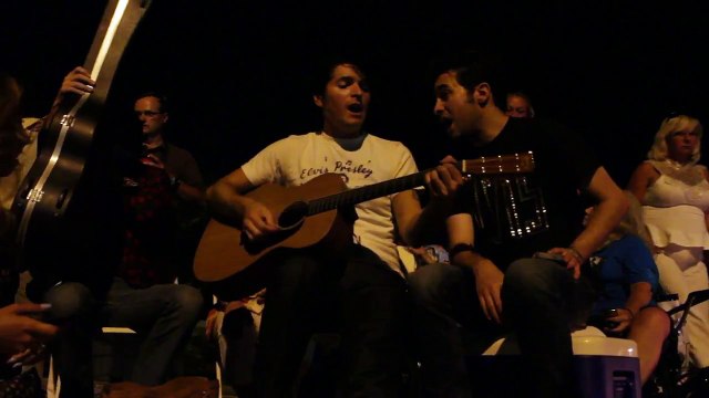 Dean Z and Kavan Hashemian sing Girl Of My Best Friend Elvis Week 2014 vigil night video