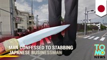 Attacker turns himself into police a month after he stabbed random stranger on the street.