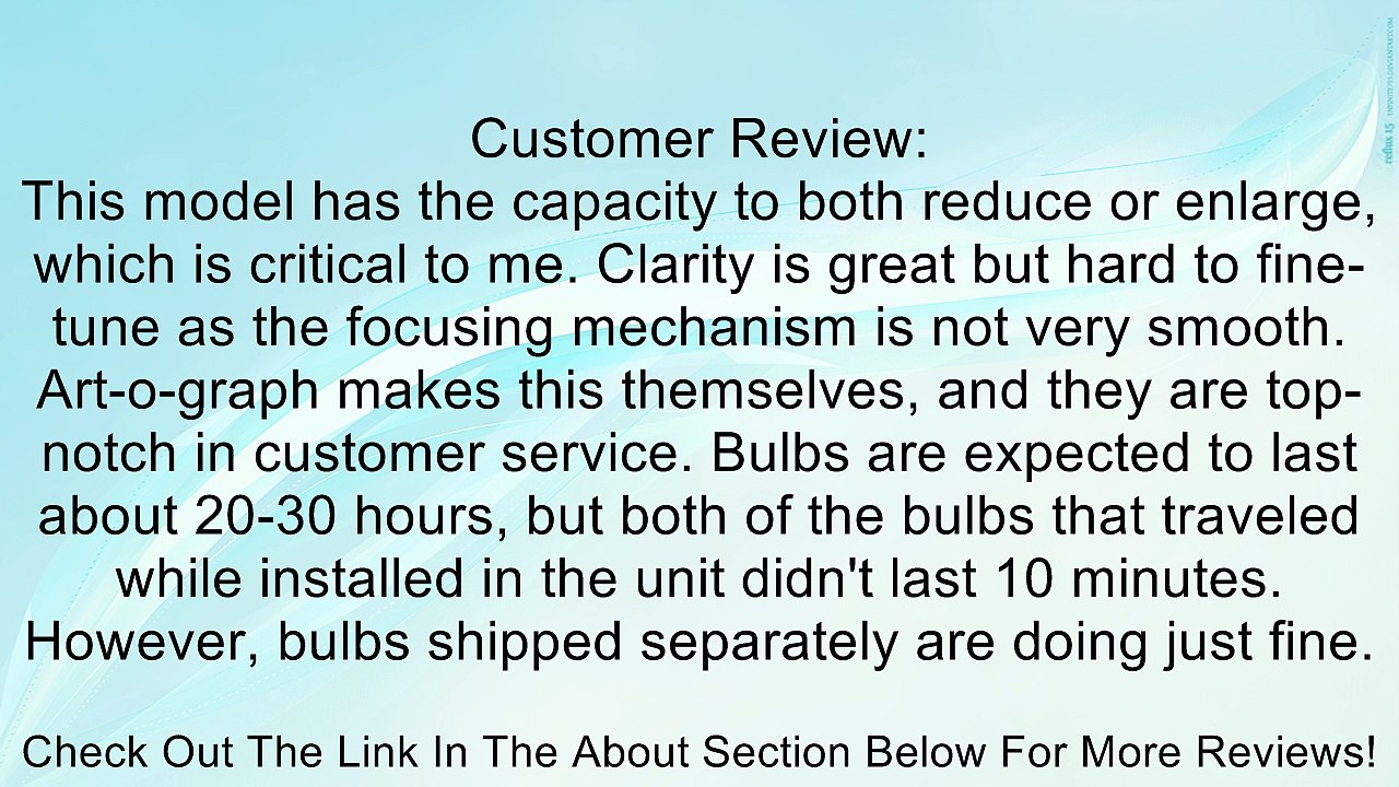 Artograph 225-190 Super Prism Art Projector with (FREE) extra Replacement Bulb Review