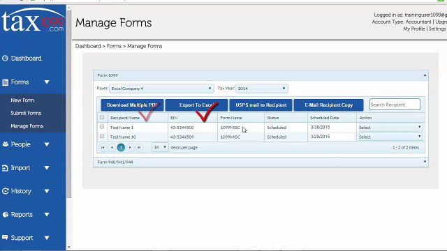 Tax1099_com - Managing Forms | 1099 Misc Efile ,1099-div, E-file 1099-misc | Irs Approved
