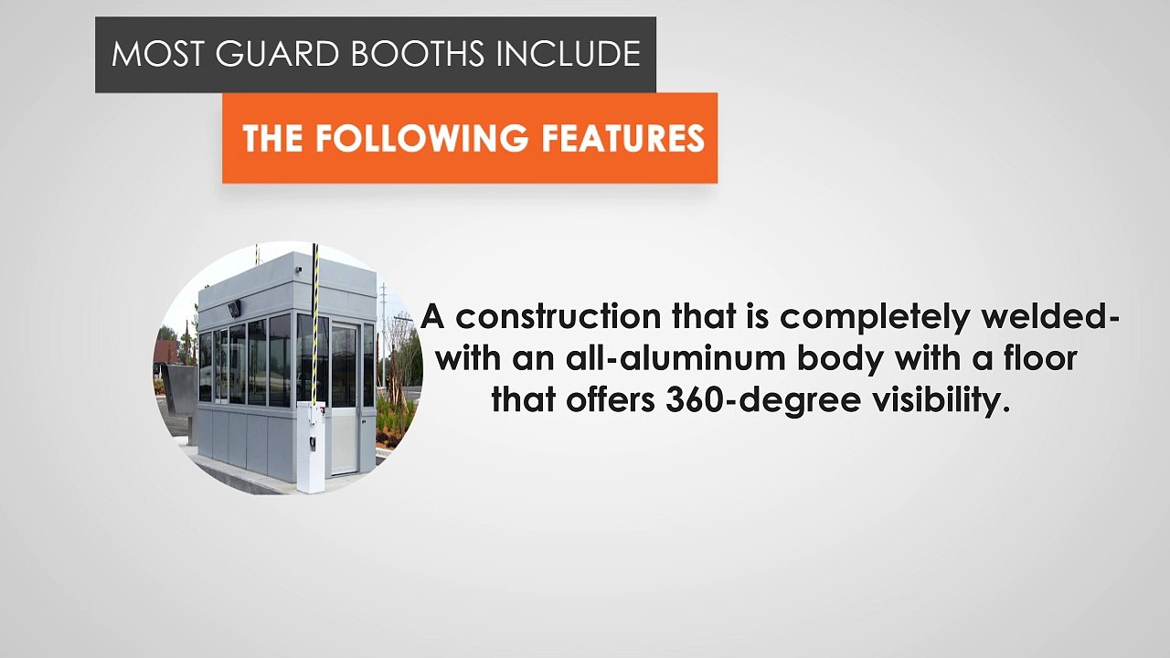 Tips on selecting a guard booth