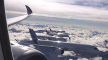 Five Gigantic Airbus A350 Airliners Fly Together