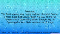 Unisex Medical Scrubs Uniform (3XL, Ciel Blue) Review