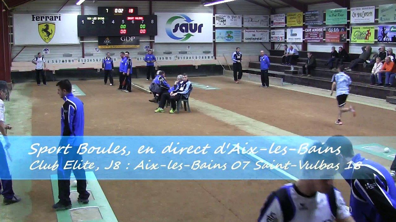 Troisième tour, tir progressif, Aix-les-Bains contre Saint-Vulbas, Sport Boules, J8 Elite 2014 2015