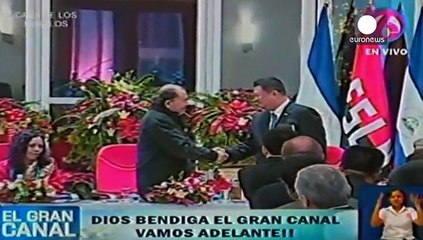 Ortega firma el inicio de la obras del canal de Nicaragua