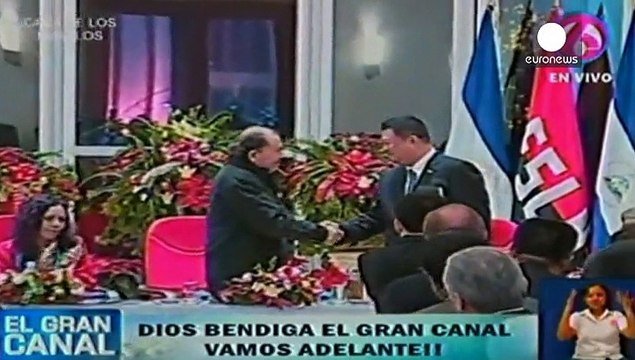 Ortega firma el inicio de la obras del canal de Nicaragua