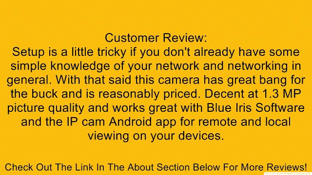 Dahua 1.3 Megapixel 720P ONVIF 3.6mm 1/3 Aptina CMOS IP66 20m IR Bullet IP Camera: 12v PoE ICR H.264 Review