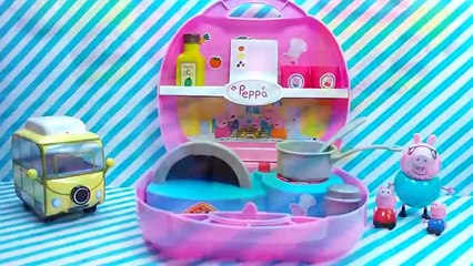 play doh toys Peppa pig pizza playset for children, play doh video