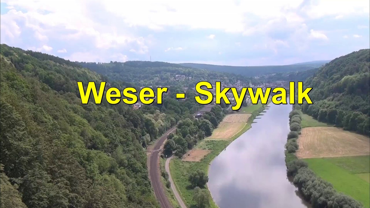 Weserskywalk - Schweben ü. Fluss und Wald bei Bad Karlshafen