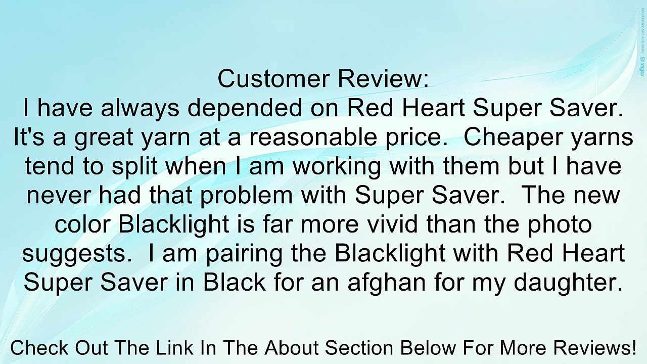 Red Heart Super Saver Yarn Review