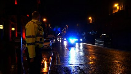 Private ambulances take away bodies in Glasgow