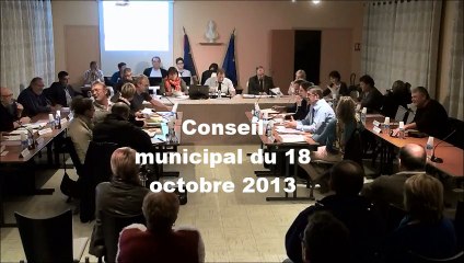 Séance du 18 octobre 2013 - Conseil Municipal