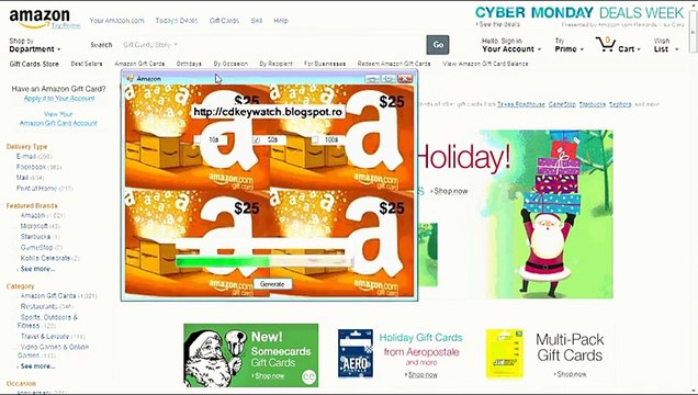AMAZON FREE GIFT CARD GENERATOR 2014 HACK UPDATED ADDER NO SURVEY