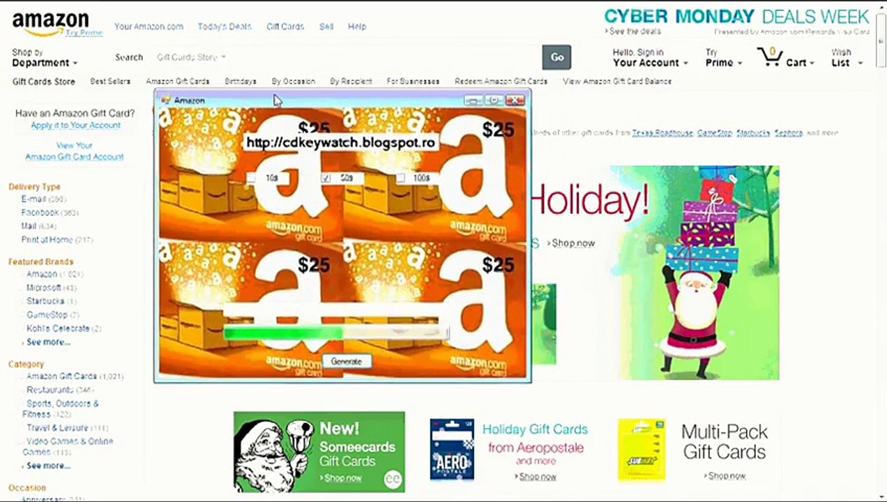 AMAZON FREE GIFT CARD GENERATOR 2014 HACK UPDATED ADDER NO SURVEY