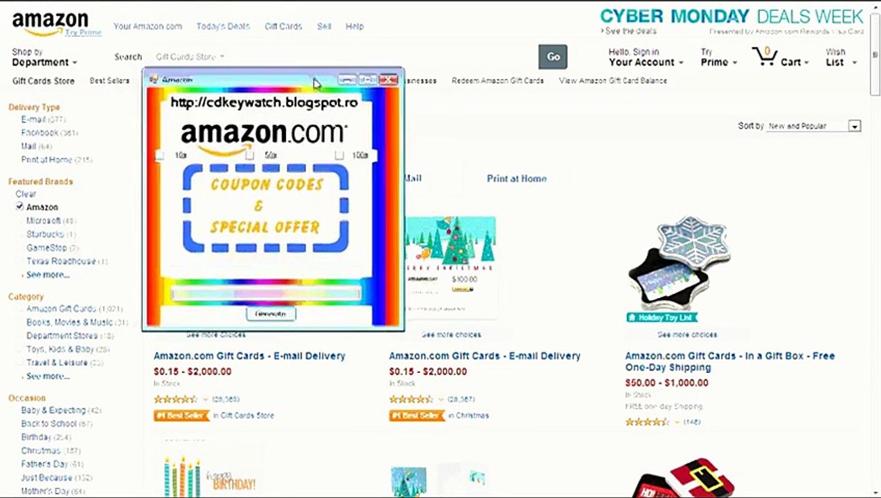 AMAZON GIFT CARD FREE CODES GENERATOR NO SURVEY HACK 2014 ADDER UPDATED