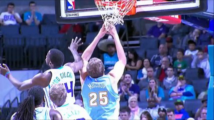 Timofey Mozgov en sang après un coup de coude