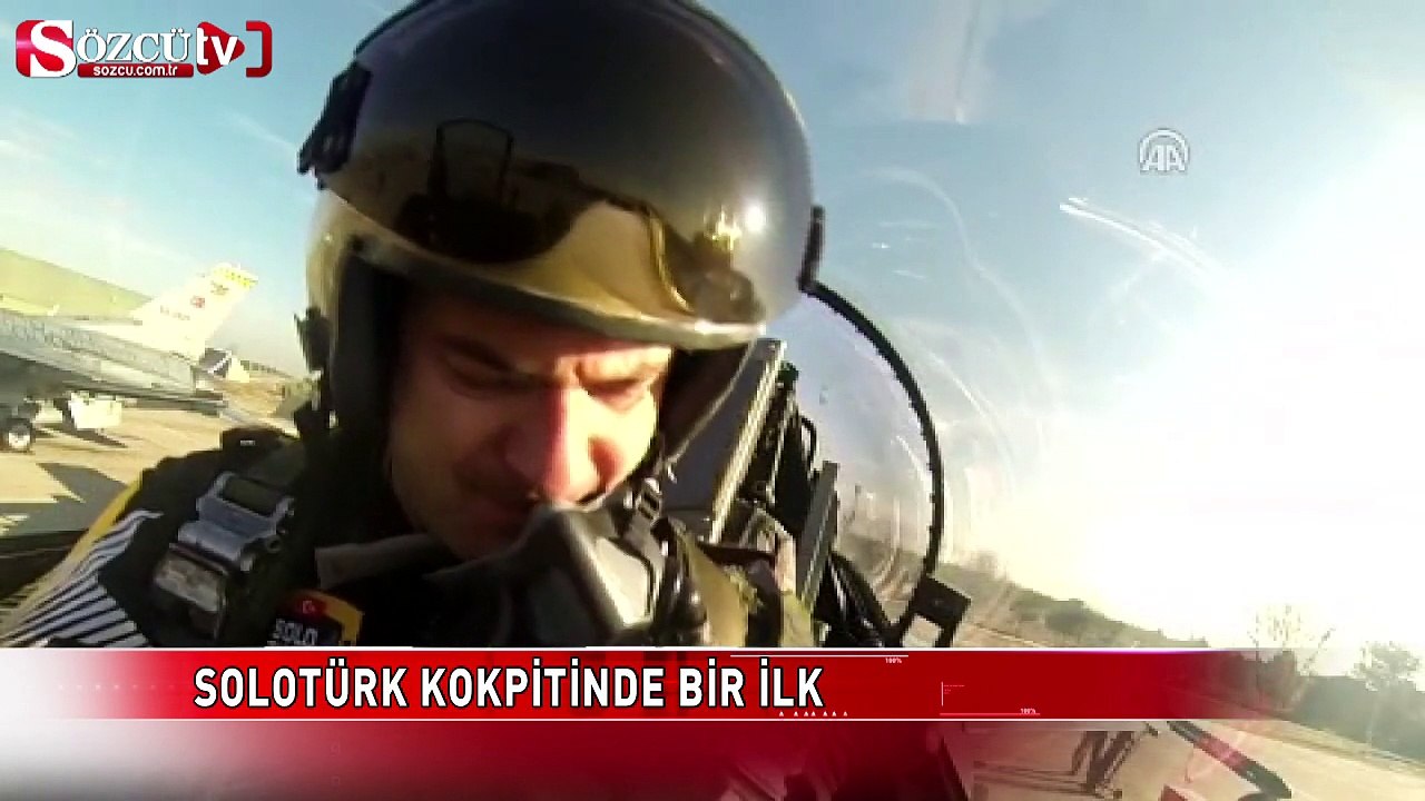 Solotürk kokpitinde bir ilk!
