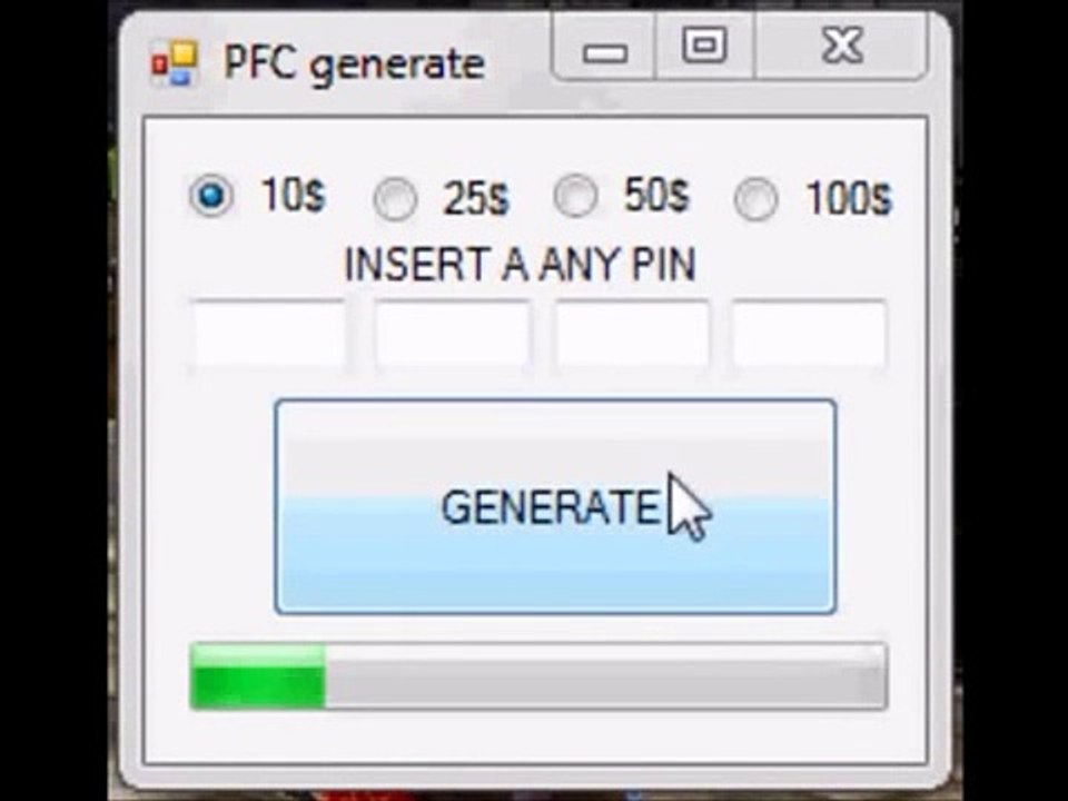 Paysafecard PIN generator