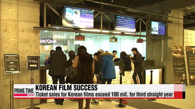 Korean films attract more than 100 mil. viewers for third straight year