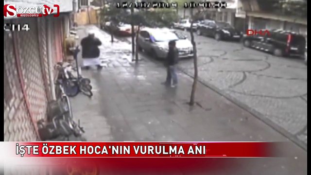 Özbek Hoca'nın vurulma anı