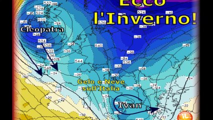 Meteo - arriva gelo e neve sull'Italia nel fine settimana (www.ilmeteo.it)